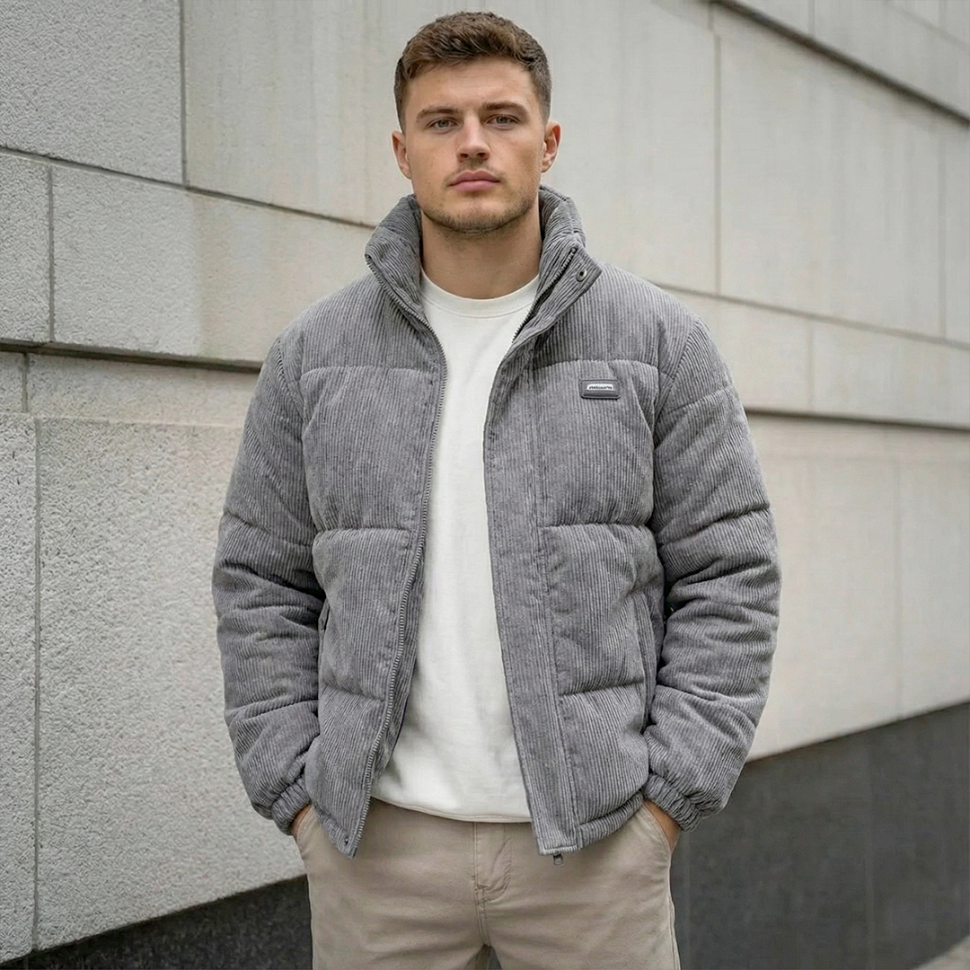 Cordjacke Detailaufnahme