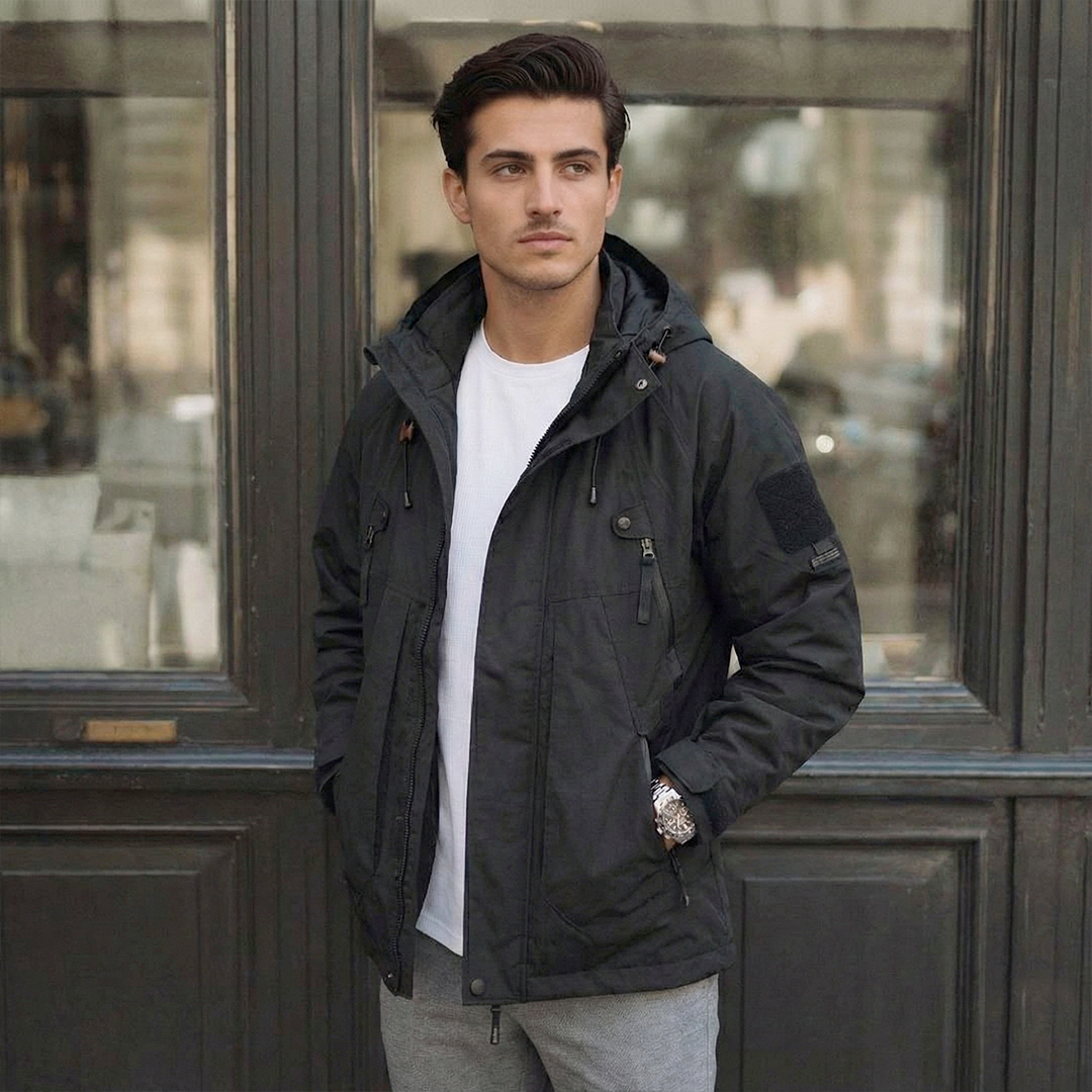 Leichte Windjacke in Schwarz #color_schwarz