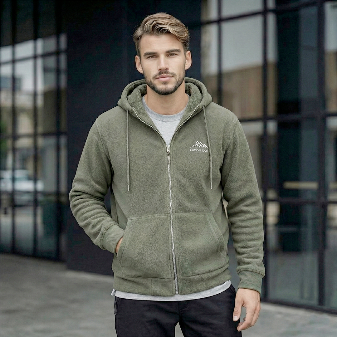 SoftCore Zip-Hoodie Detailaufnahme