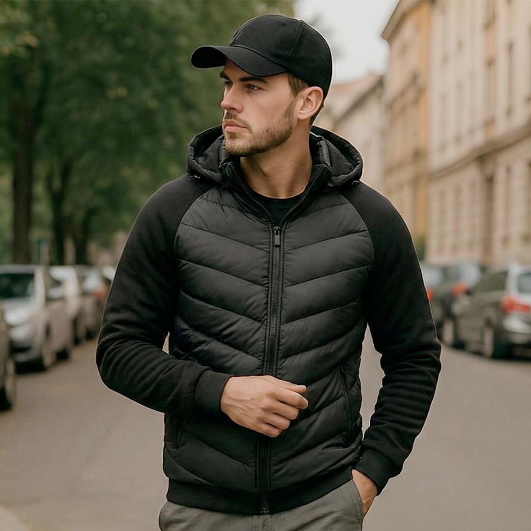 Hybrid Thermojacke in Grau #color_grau
