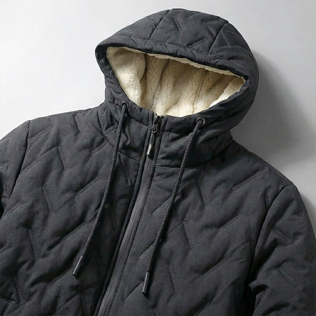 Oversized Kapuzenjacke in Schwarz #color_schwarz
