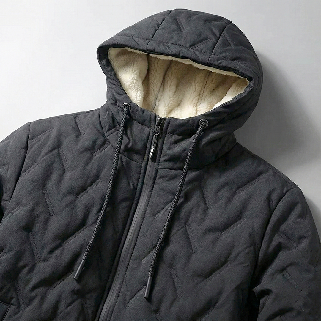 Oversized Kapuzenjacke in Schwarz #color_schwarz