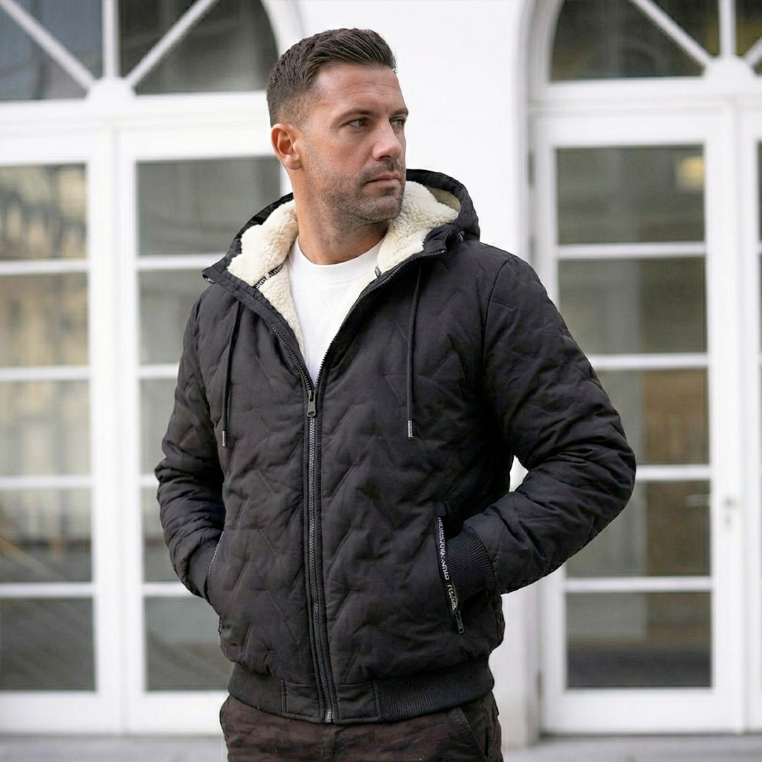 Oversized Kapuzenjacke in Grau #color_grau