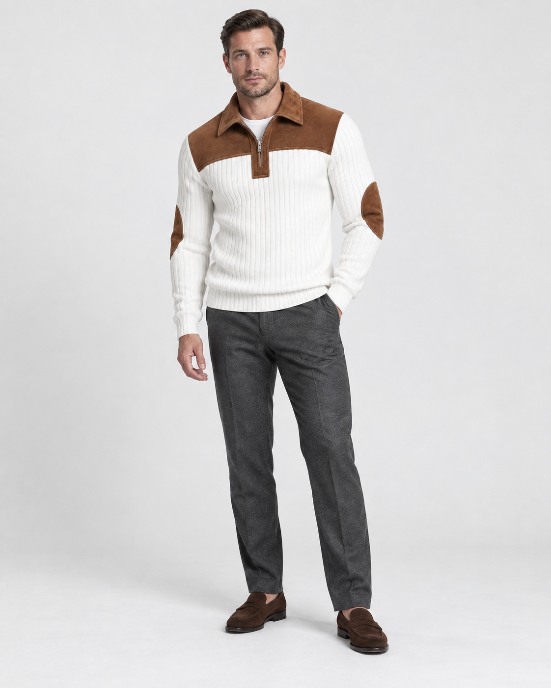 Troyer Pullover in Weiß #color_weiß