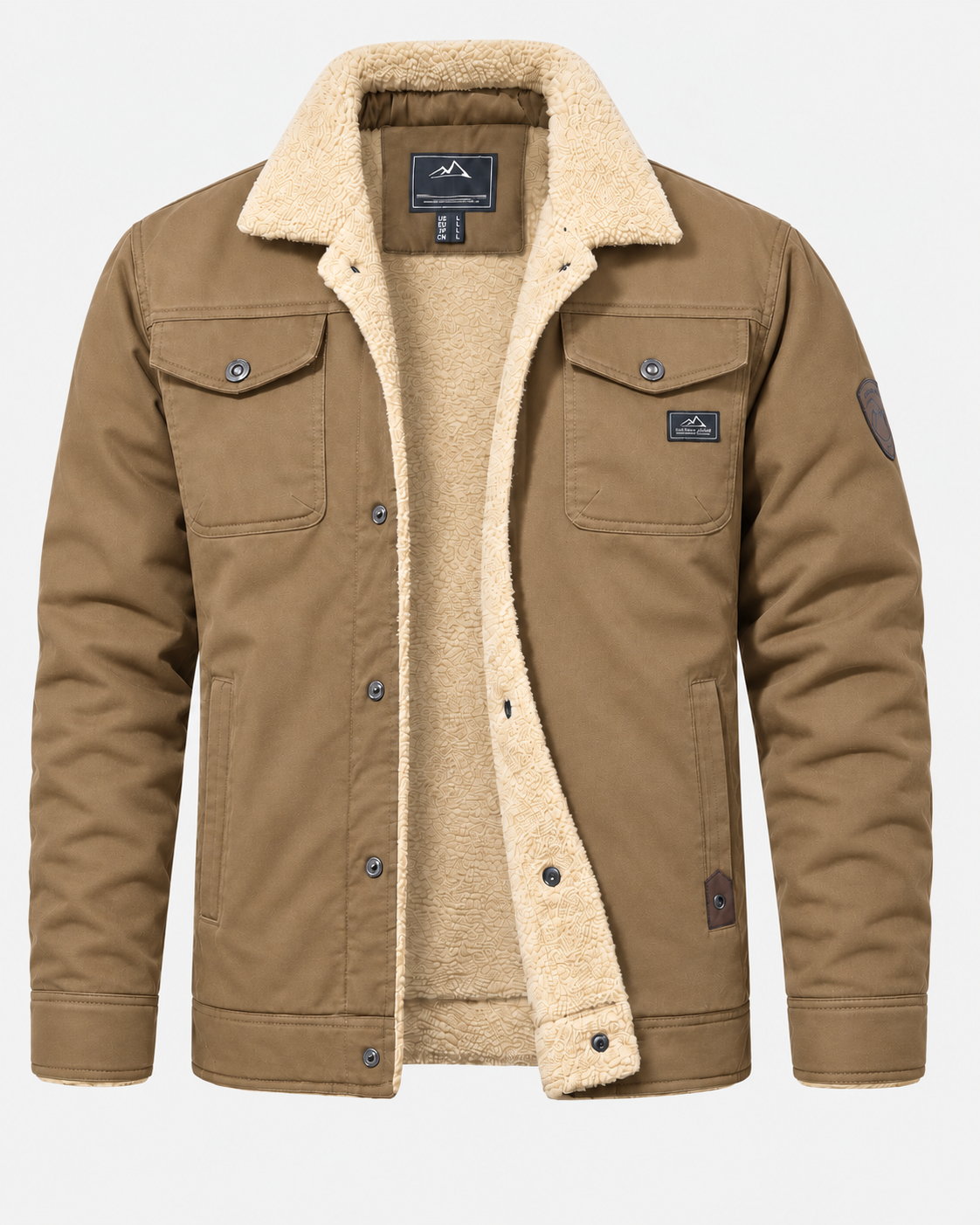 Ridge Truckerjacke in Khaki #color_khaki