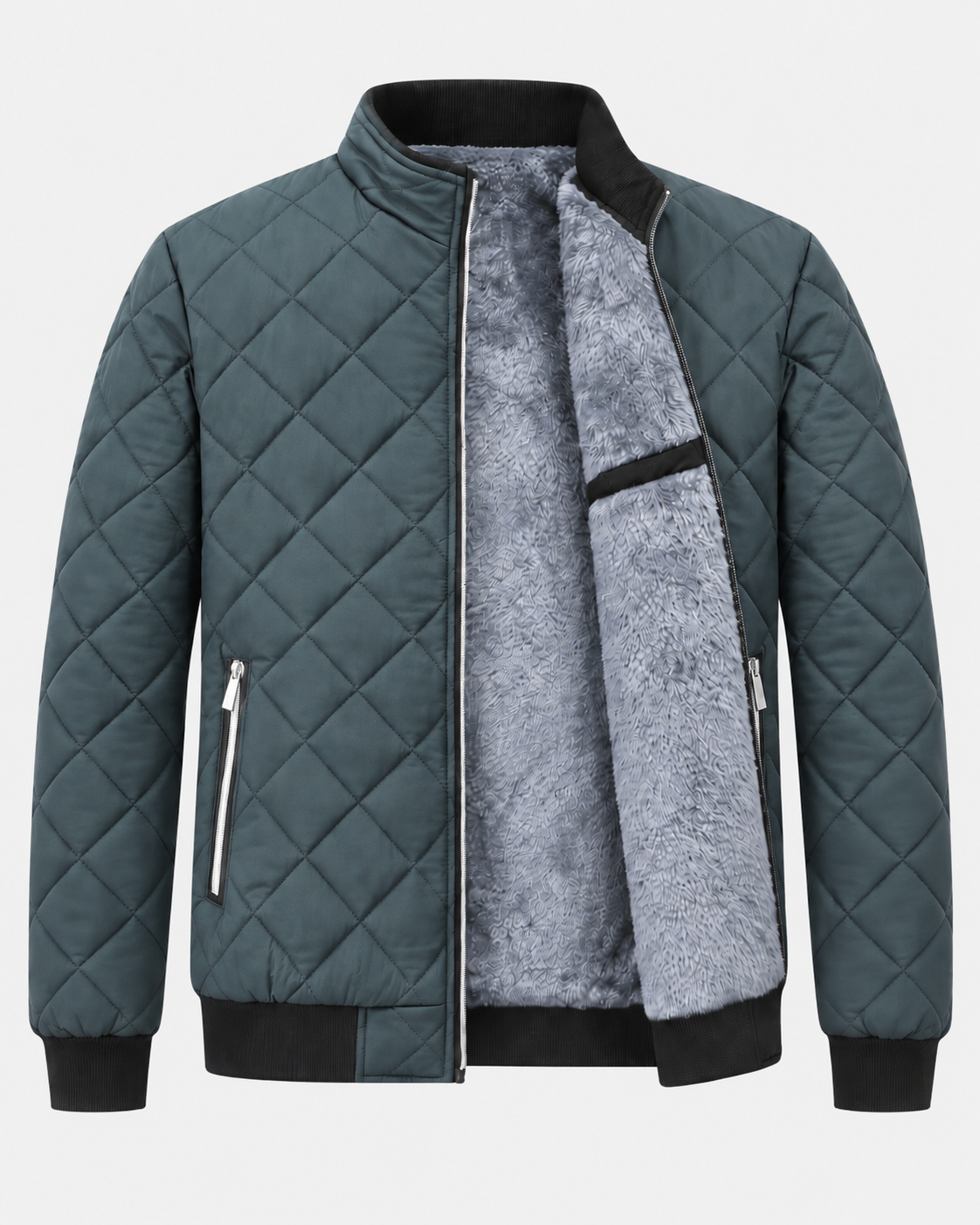 Everline Steppjacke in Grau #color_grau