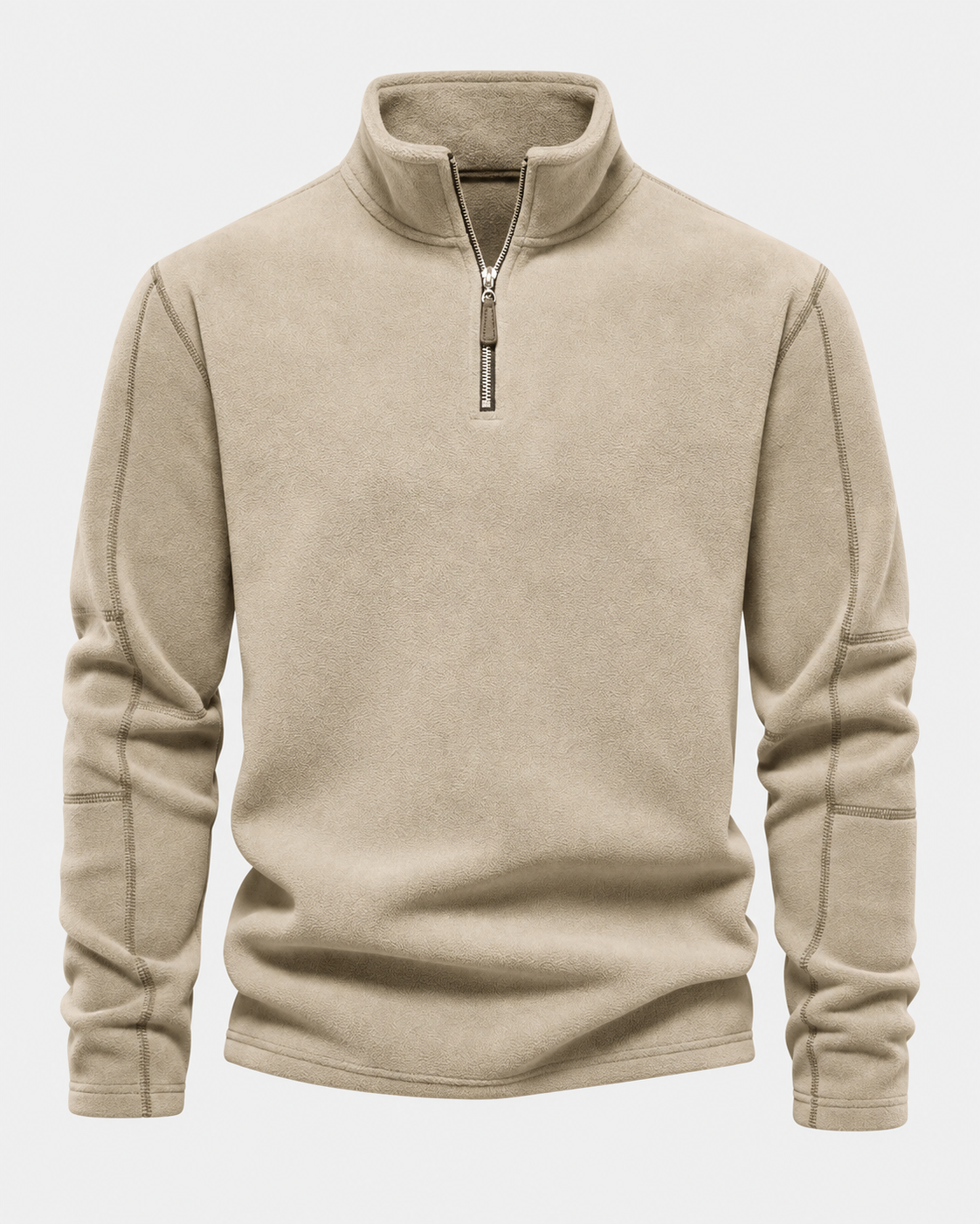Fleecepullover in Beige #color_beige