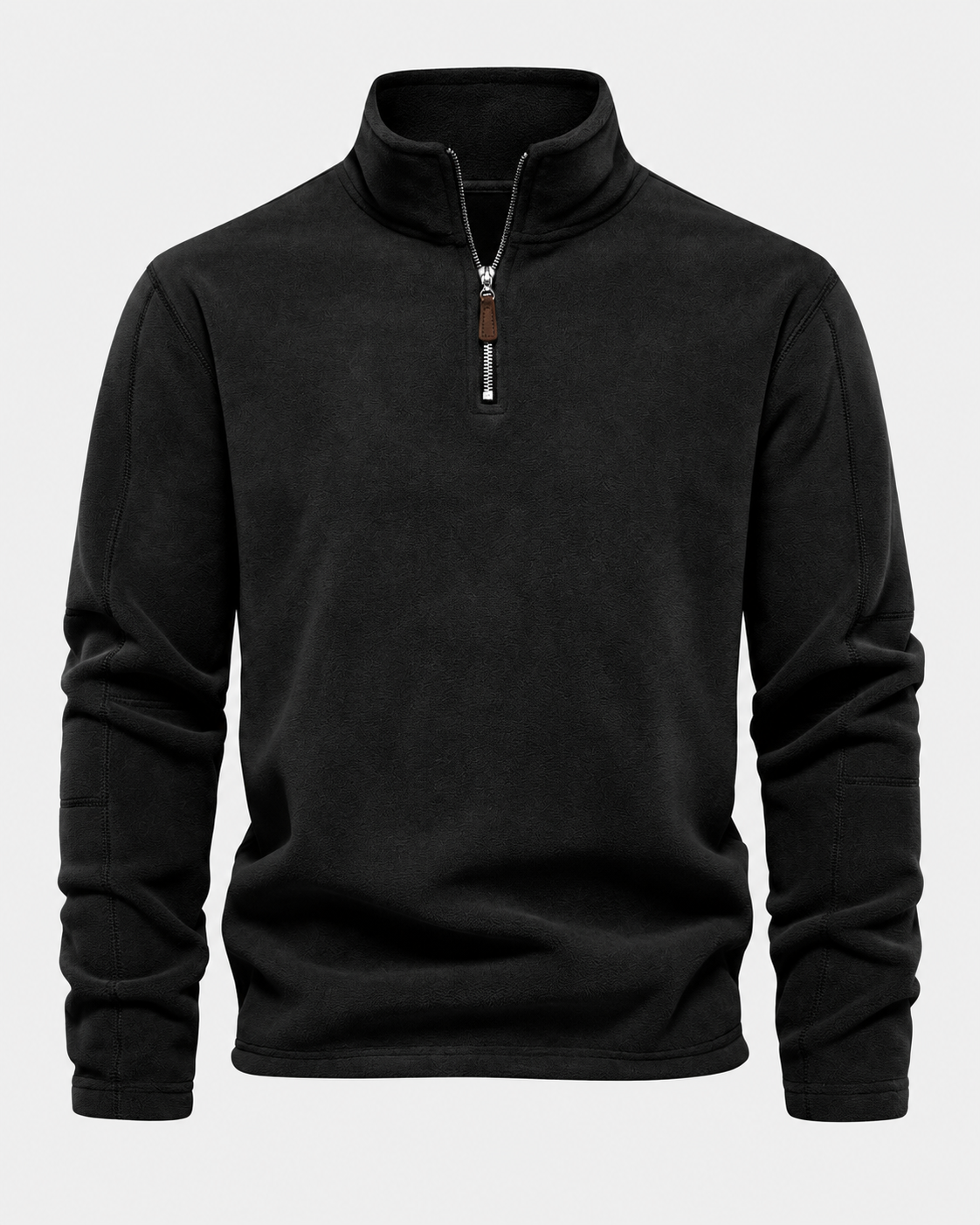 Fleecepullover in Schwarz #color_schwarz