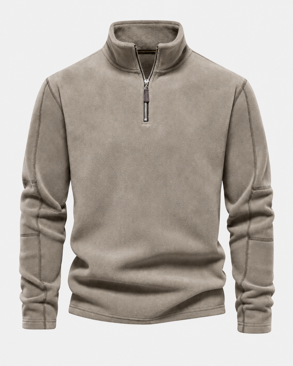 Fleecepullover in Taupe #color_taupe