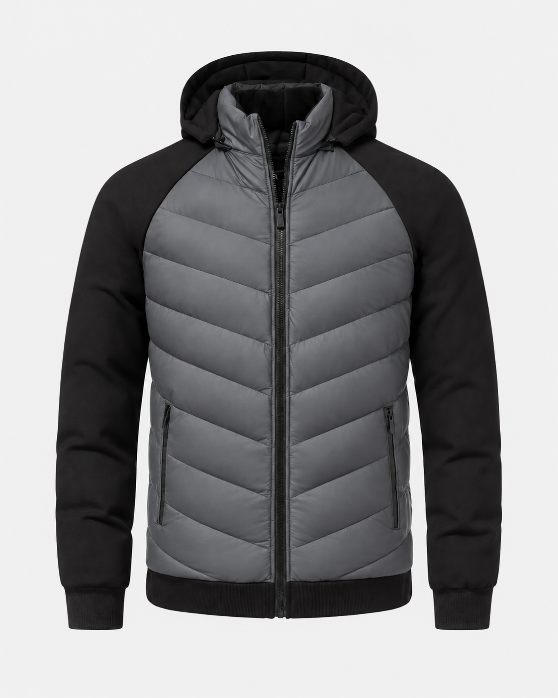 Hybrid Thermojacke in Grau #color_grau