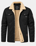 Ridge Truckerjacke in Schwarz #color_schwarz
