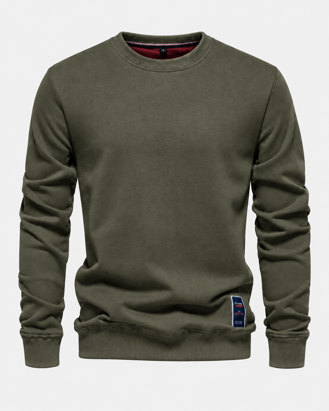 Sweatshirt in Olivgrün #color_olivgrün